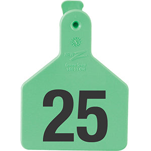 Z Tags No-Snag Calf Ear Tags - Green 76-100
